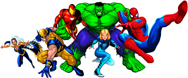 Халк человек паук Железный человек Бэтмен