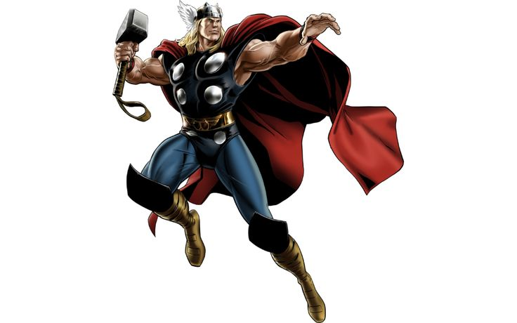 Тор Марвел комикс на белом фоне