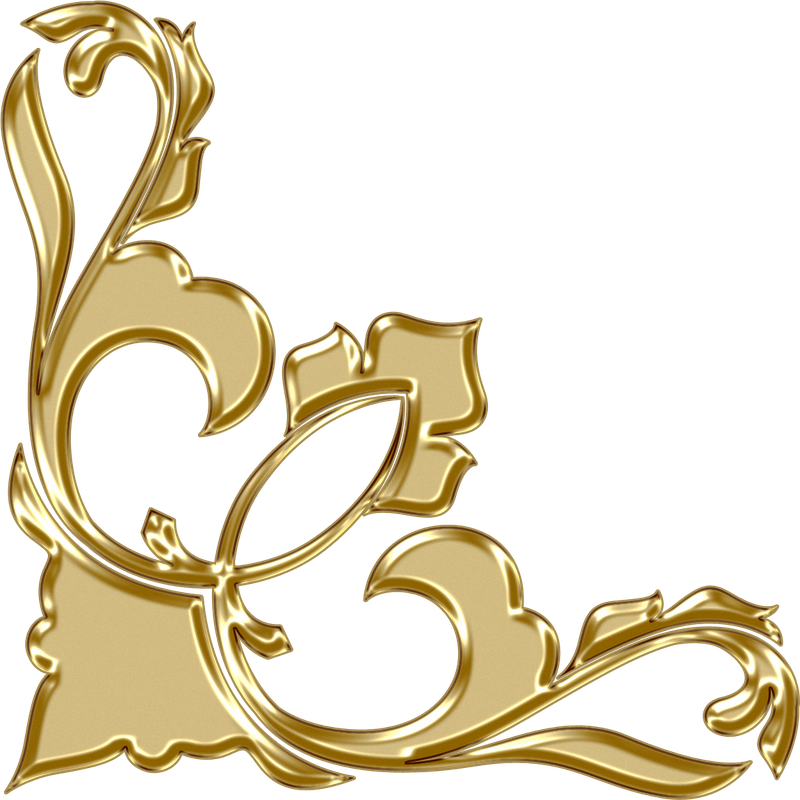 Золотистый угловой узор