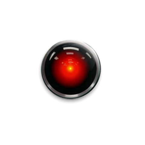 Значок 25мм 'hal 9000'