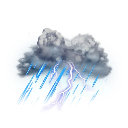 Гроза на прозрачном фоне