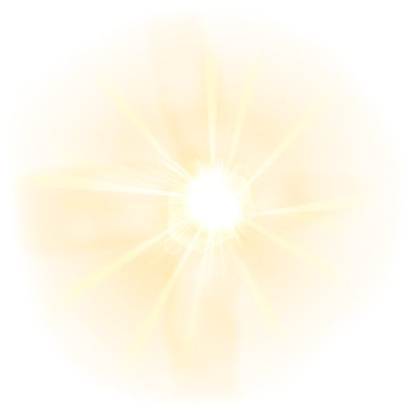 Солнечные лучи на белом фоне