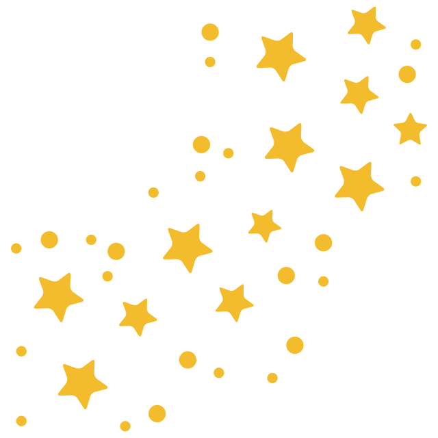 Желтые звездочки на прозрачном фоне