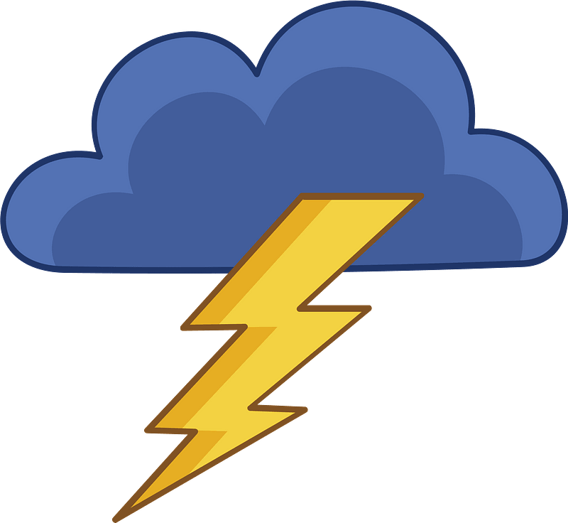 Мультяшные молнии