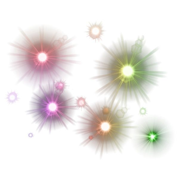 Огоньки на прозрачном фоне