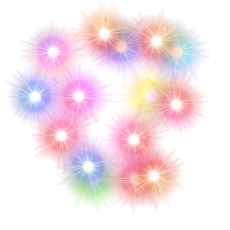 Огоньки на прозрачном фоне