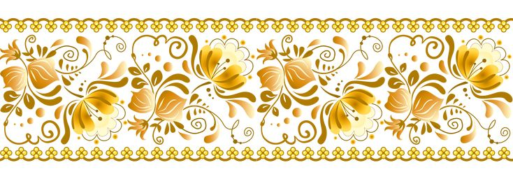 Русский орнамент на прозрачном фоне