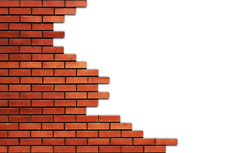 Белая кирпичная стена фон