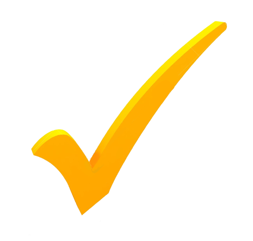 Желтая галочка для презентации