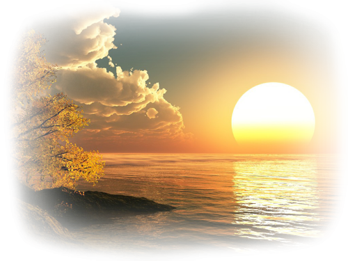 Закат прозрачный