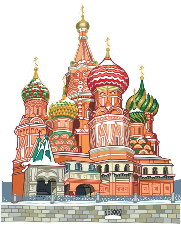 Собор Василия Блаженного Москва вектор