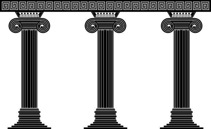 Колонна Греция вектор