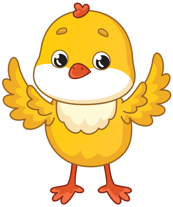 Цыплята мультяшные