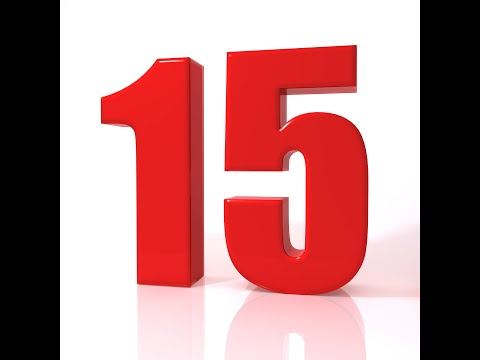 Цифра 15 красивая