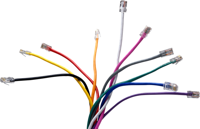 Провода на белом фоне