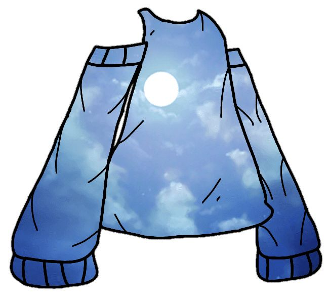 Гача лайф одежда голубая