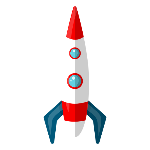 Ракета вектор вид сбоку