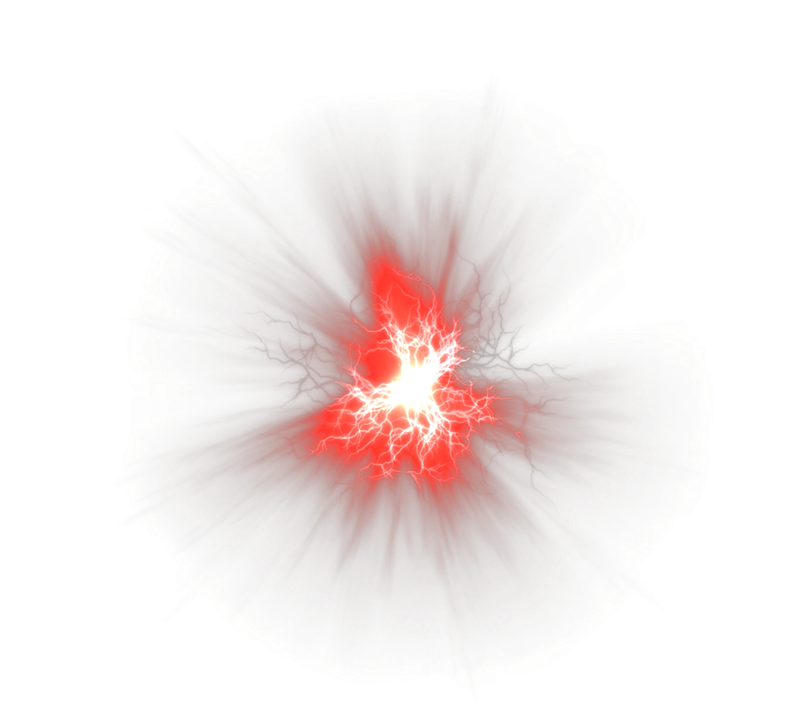 Красная вспышка без фона