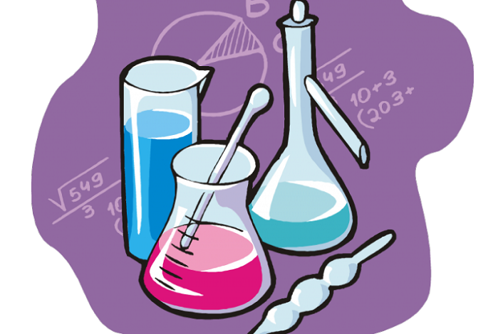 Рисунок колбы по химии