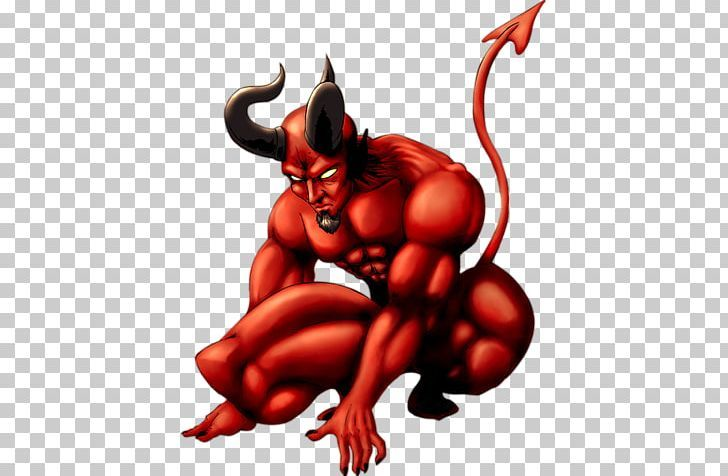 Дьявол на белом фоне