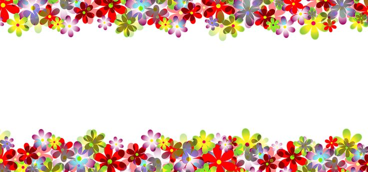 Рамка цветы на прозрачном фоне