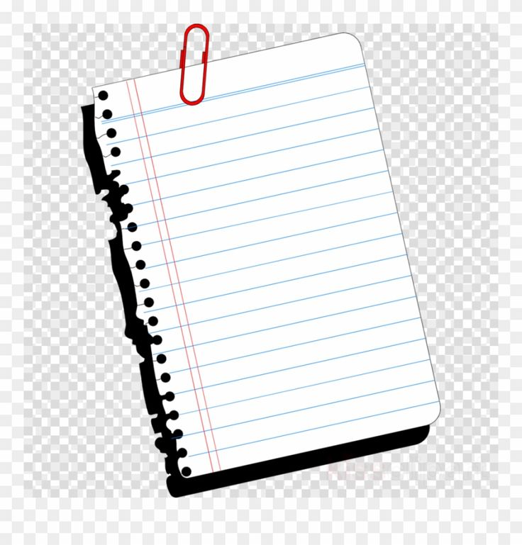 Открытый блокнот на прозрачном фоне