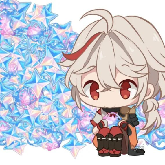 Чиби Казуха Геншин Импакт