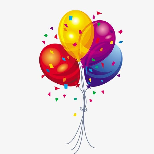 Шары на прозрачном фоне