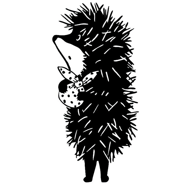 Ежик в тумане раскраска