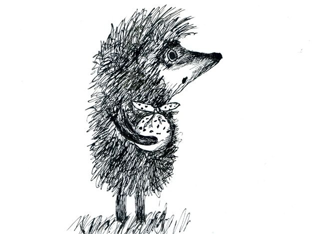 Ежик в тумане рисунок
