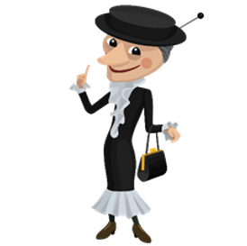 Шапокляк вектор