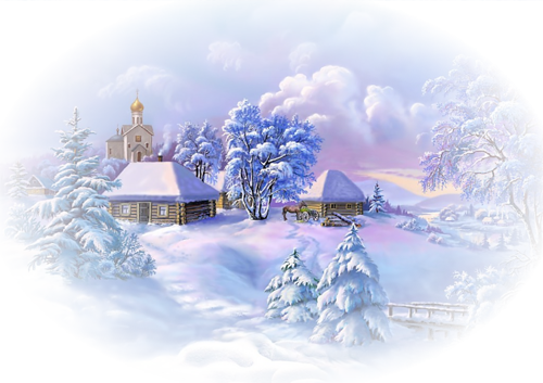 Элементы зимнего пейзажа