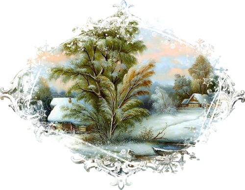 Элементы зимнего пейзажа