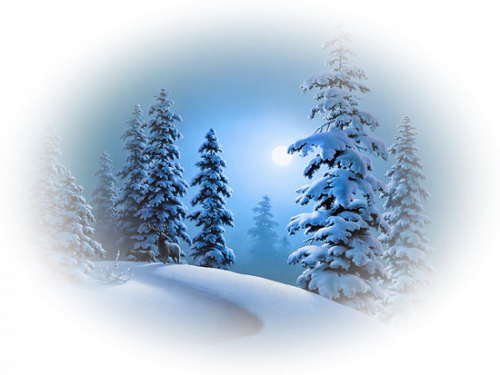 Зимний фон прозрачный