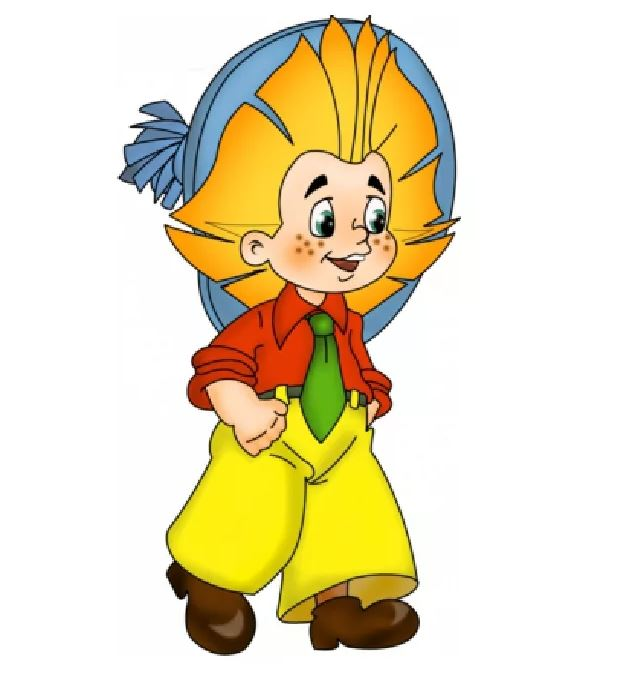 Персонажи Незнайки на прозрачном фоне