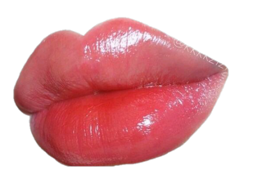 Губы на белом фоне