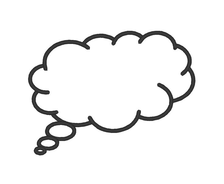 Мысли в виде облачка