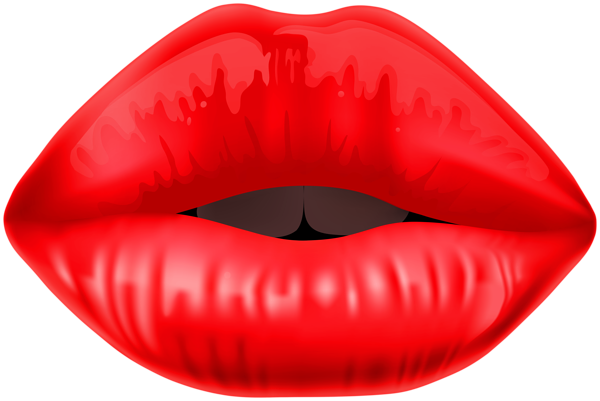 Губы на белом фоне