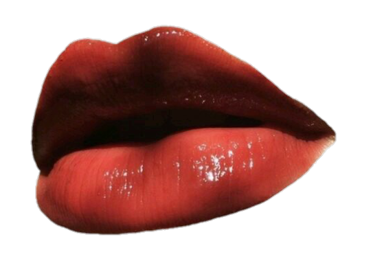 Губы с красной помадой без фона