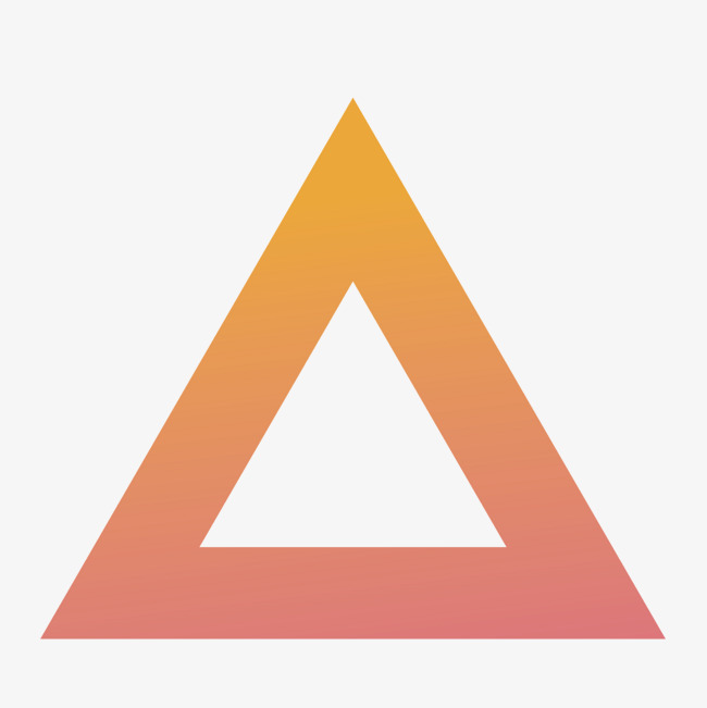 Оранжевый треугольник без фона