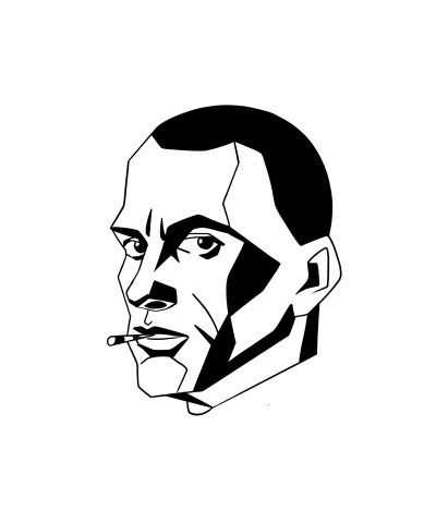 Маяковский портрет вектор