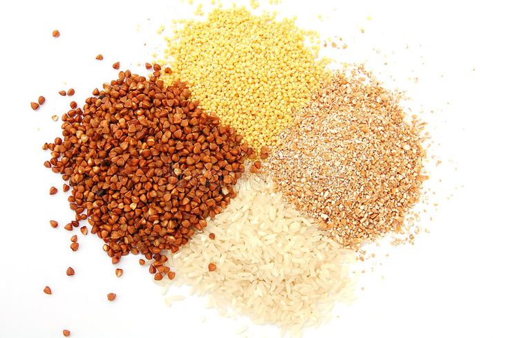 Крупы на прозрачном фоне