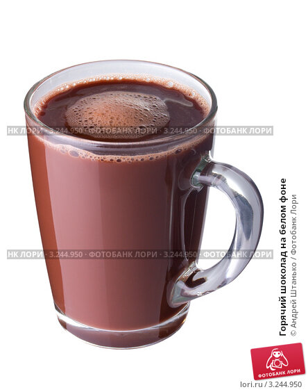 Какао на белом фоне