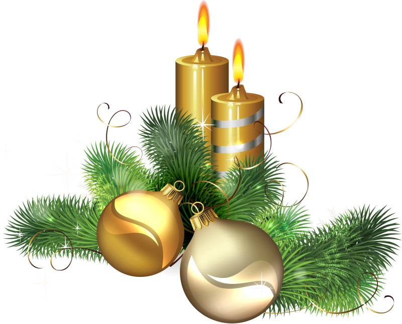 Новогодняя свеча