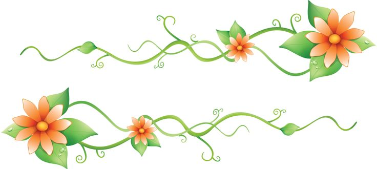 Красивый орнамент из цветов