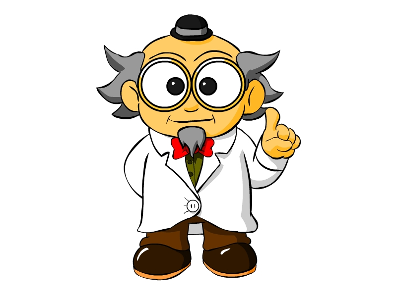 Ученый мультяшка