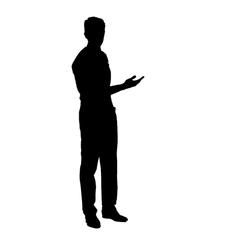 Силуэт человека