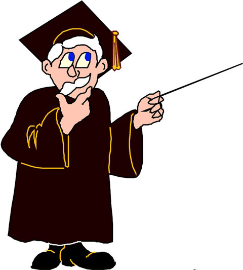 Ученый с указкой