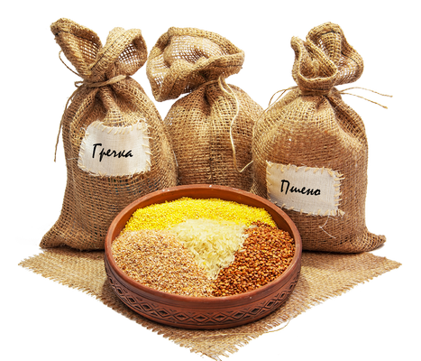 Крупы в мешочках