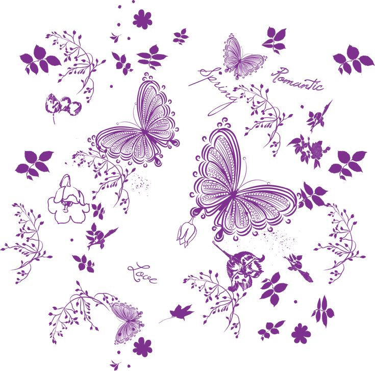 Фиолетовый узор